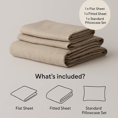 Oeko-Tex® 100% Natural Linen Bedset